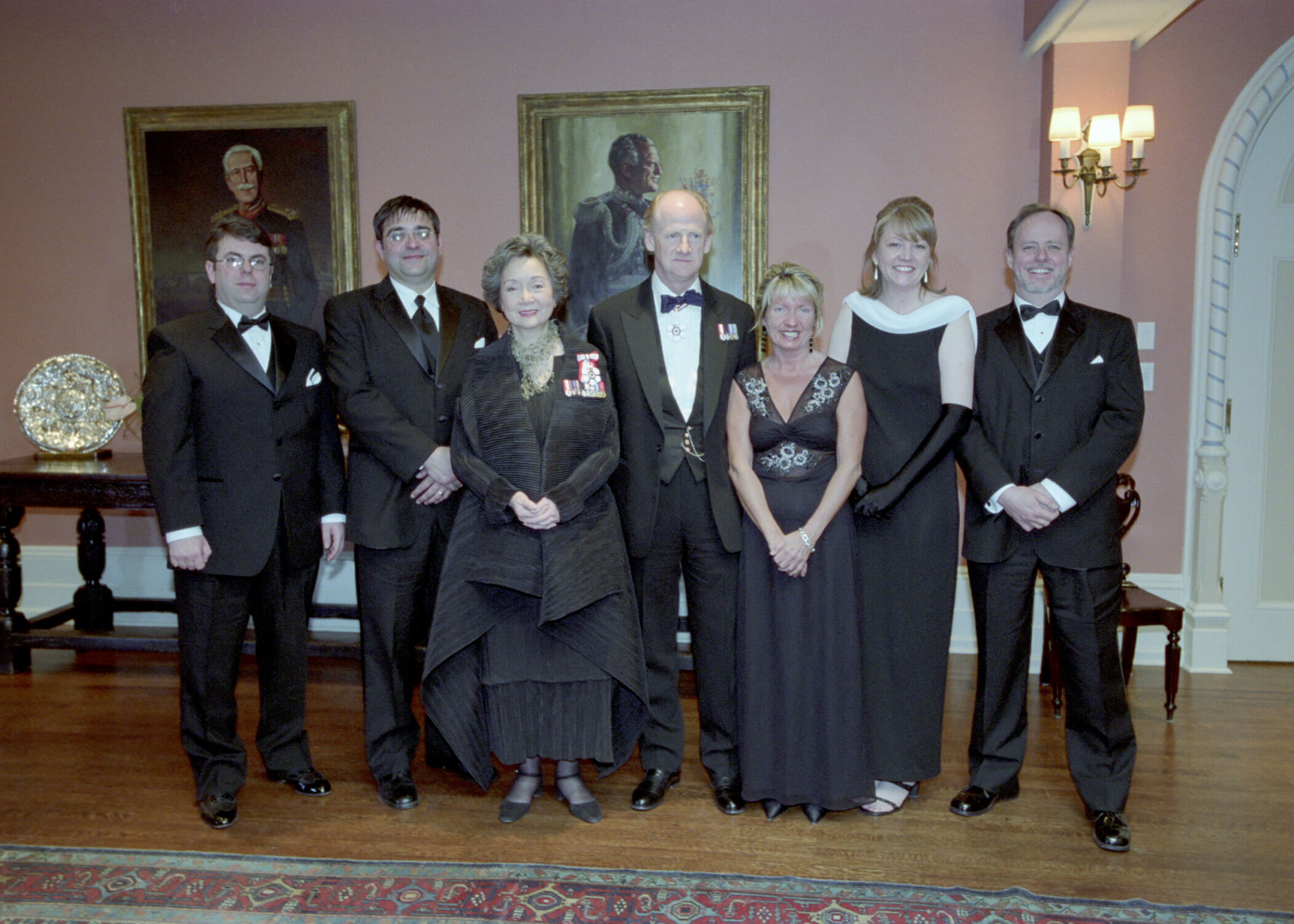 The Right Honourable Adrienne Clarkson with the 2003 Michener Award winners